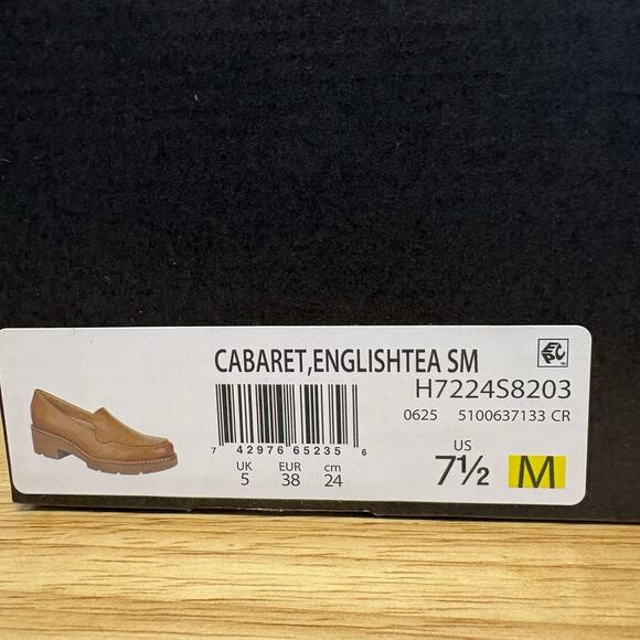 Naturalizer Women's Cabaret Slip On Lug Sole Loafer Shoe English Brown Size 7.5 - Picture 12 of 14